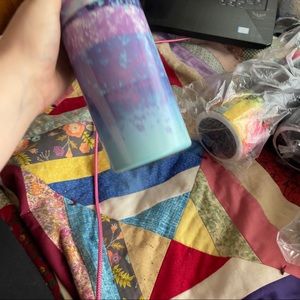 Real and purple mermaid tumbler